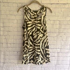 Ann Taylor Silk Animal‎ Print Sleeveless Tank Top Woman’s Size 0